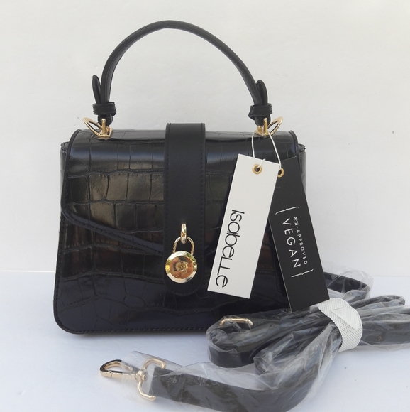 NWT ISABELLE VEGAN CROSSBODY MINI SATCHEL BAG Crossbody Bags